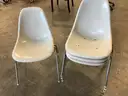 4 stackable matching chairs