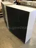 2 mail-slot cabinets and 1 metal display rack