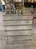 2 mail-slot cabinets and 1 metal display rack