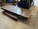 2 tables with folding legs