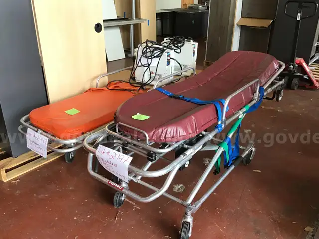 2 Stretchers and 2 Cardiac Monitors