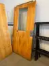 4 wooden doors &#x26; 1 door frame