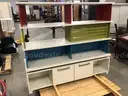 1 multi-colored cabinet