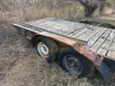 Flat Bed Trailer, Broken Tongue