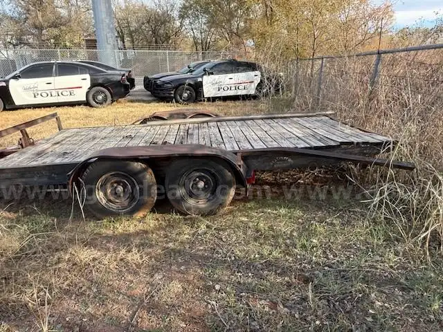 Flat Bed Trailer, Broken Tongue