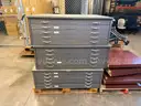 3 vintage 5 drawer blueprint cabinets