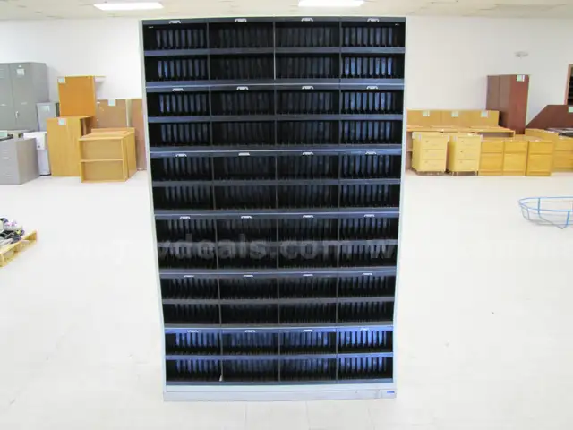 Large metal shelf unit