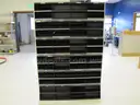 Large metal shelf unit