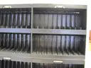 Large metal shelf unit