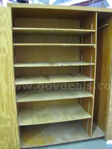 Large wooden storage cabinet