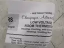 Low volage room thermostat