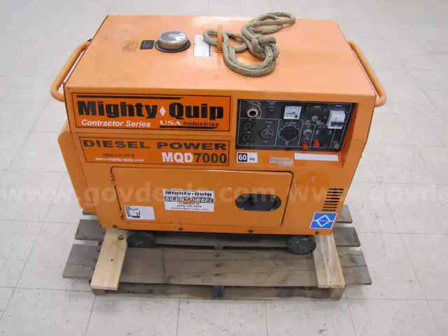 Mighty Quip MQD7000 Diesel Generator (Contractor Series)