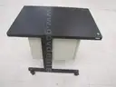 Extendable Desk with Storage Cabinet on Wheels