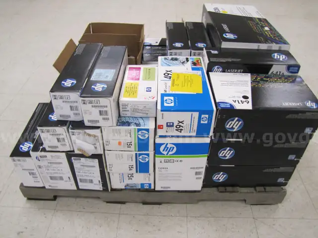 Pallet of ink and toner