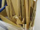 Collection of wood scraps, dunnage and more