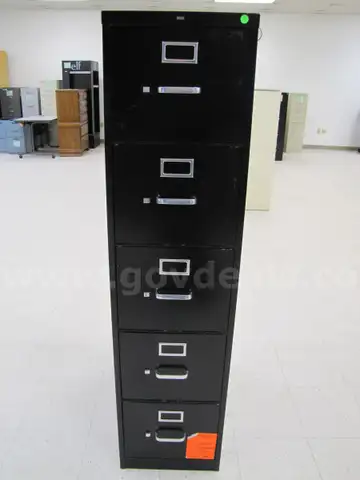 Five drawer filing cabinet