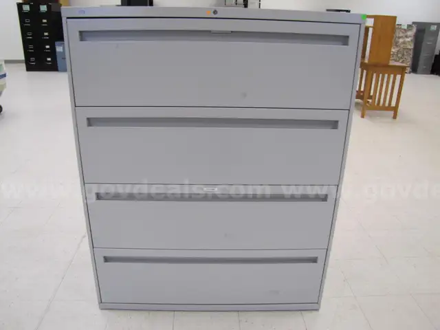 Four drawer lateral filing cabinet