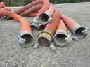 A Lot of Large Industrial Hoses