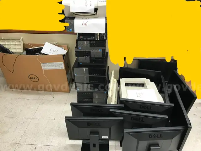 (10) Assorted Desktops, (10) Assorted Monitors, (10) Keyboards, (10) Mice, (1) Printers HP C4647B, (1) HP Laserjet2100TN