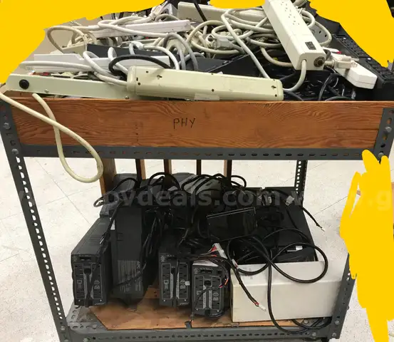 (8) APC Back UPS CS500, (2) APC Back UPS CS650, (1) APC Back UPS 400, (1) APC Smart UPS 3000VA, (37) Surge Power Adapter