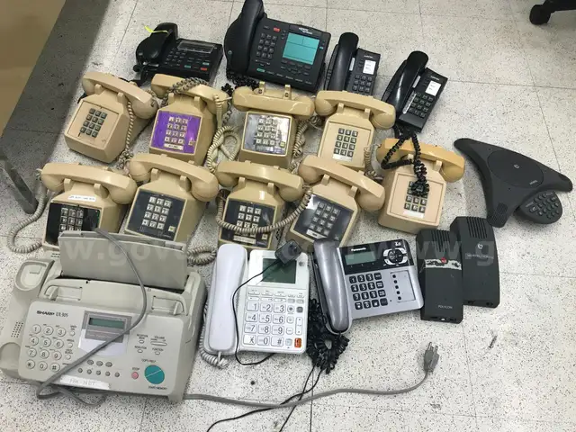 6 Comdial N/A Analog Telephones, 3 Cortelco N/A Analog Telephones, 2 Nortel N/A Telephones, 2 AASTRA 8004 Telephones, 1