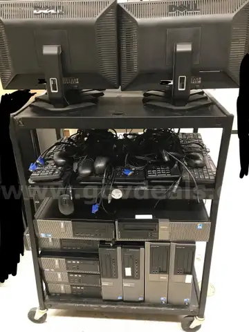 (3) Dell Optiplex 9020, (2) Dell Optiplex 9010, (2) Dell Optiplex 990, (3) Dell Optiplex 980, (10) Monitors E207Wfpc