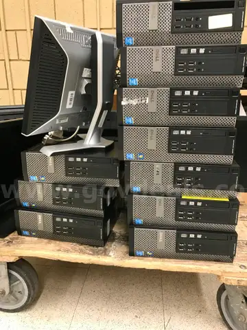 (10) Dell Optiplex 9020, (10) Assorted Monitors, (10) Mice, (10) Keyboards, (1) Fujinon CCTV Len DV10X7V-SA2l, (10) VGA,