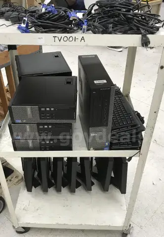 (6) E207wfpc monitors, (5) OptiPlex 9020 PC Desktop, (1) Optiplex 990 PC Desktop, (6) Assorted Mice, (6) Keyboards, (6)
