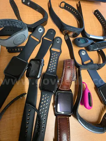 Lot of smart watches and fitness trackers
