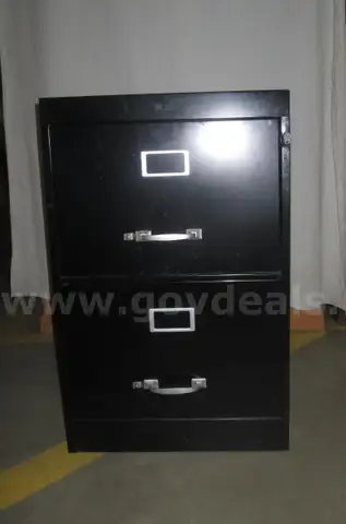 Black File Cabinet
