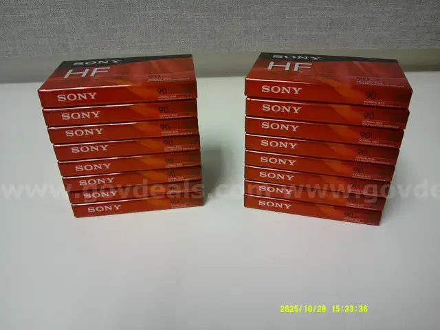 Lot of Sixteen (16) Sony HF Audio Cassette Tapes (90 Minutes Each)